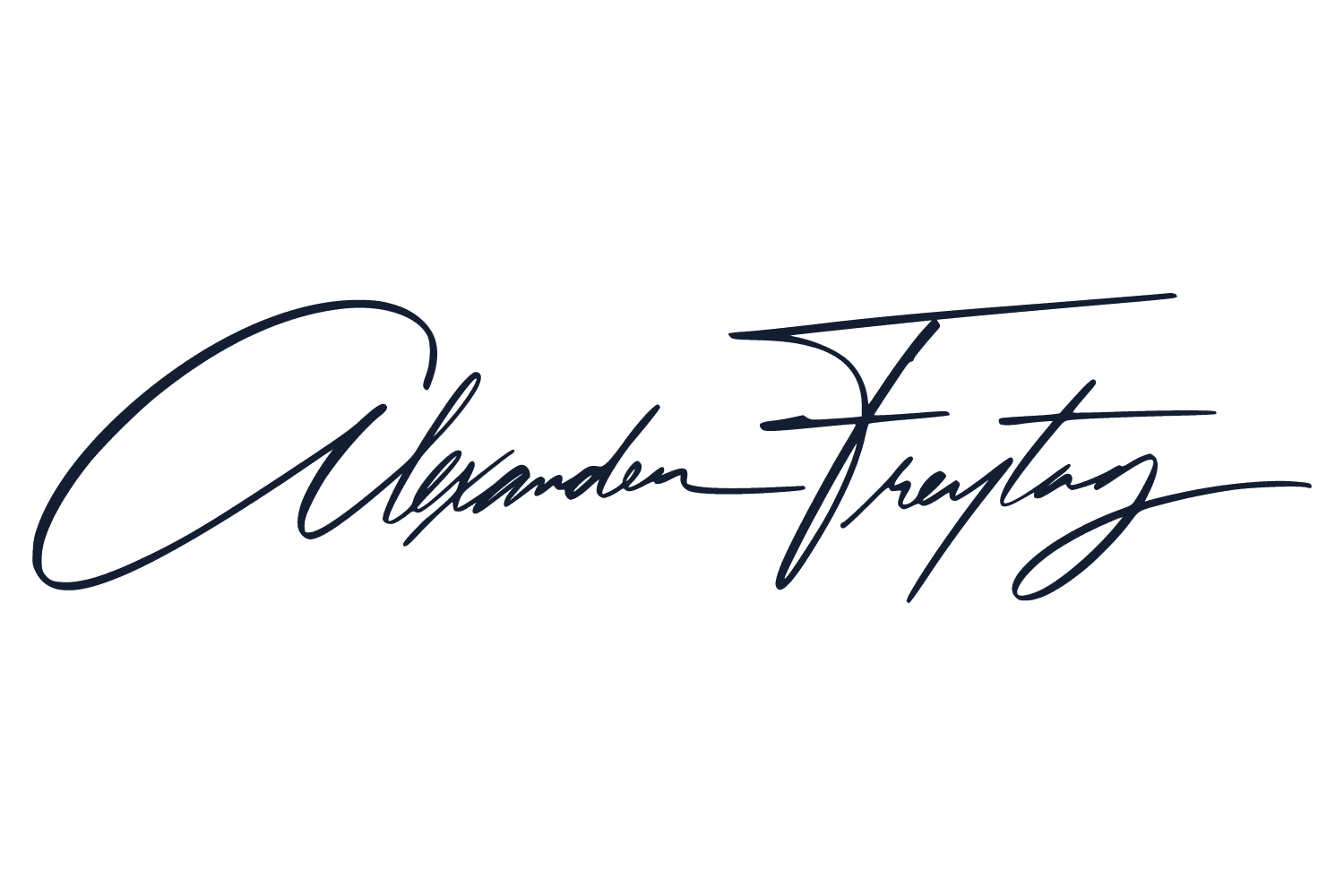 Unterschrift von Alexander Freytag